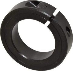 Climax Metal Products - 1-3/4" Bore, Steel, One Piece Clamp Collar - 2-3/4" Outside Diam, 11/16" Wide - Americas Industrial Supply