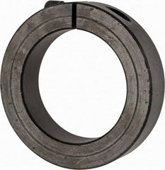 Climax Metal Products - 2-3/16" Bore, Steel, One Piece Clamp Collar - 3-1/4" Outside Diam, 3/4" Wide - Americas Industrial Supply