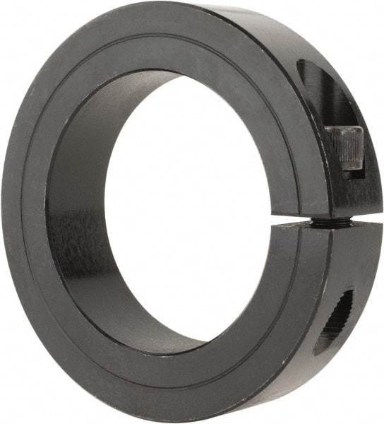 Climax Metal Products - 2-1/2" Bore, Steel, One Piece Clamp Collar - 3-3/4" Outside Diam, 7/8" Wide - Americas Industrial Supply