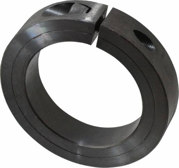 Climax Metal Products - 2-15/16" Bore, Steel, One Piece Clamp Collar - 4-1/4" Outside Diam, 7/8" Wide - Americas Industrial Supply