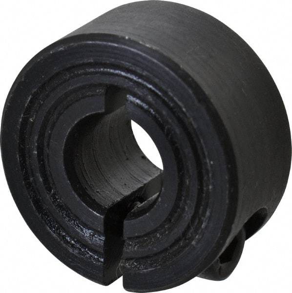 Climax Metal Products - 7mm Bore, Steel, One Piece Clamp Collar - 3/4" Outside Diam - Americas Industrial Supply