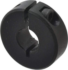 Climax Metal Products - 9mm Bore, Steel, One Piece Clamp Collar - 1" Outside Diam - Americas Industrial Supply