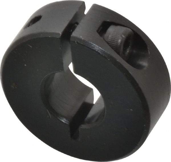 Climax Metal Products - 10mm Bore, Steel, One Piece Clamp Collar - 1" Outside Diam - Americas Industrial Supply