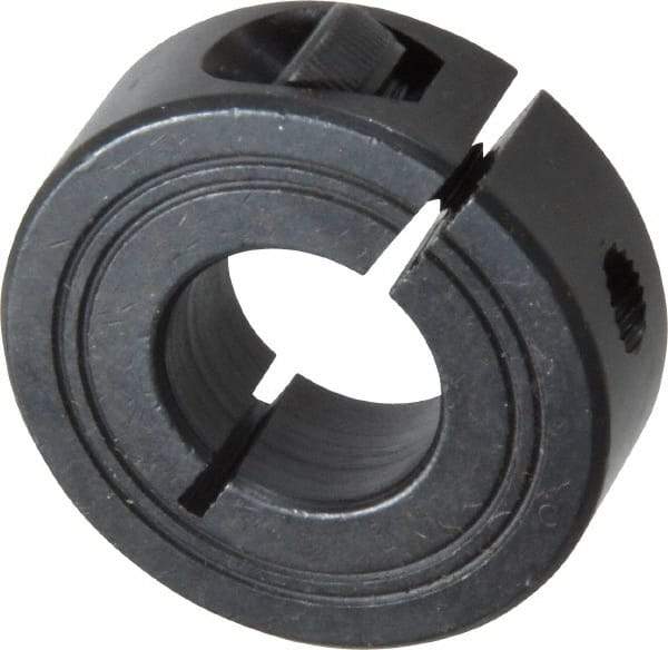 Climax Metal Products - 17mm Bore, Steel, One Piece Clamp Collar - 1-1/2" Outside Diam - Americas Industrial Supply