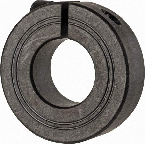 Climax Metal Products - 21mm Bore, Steel, One Piece Clamp Collar - 1-3/4" Outside Diam - Americas Industrial Supply