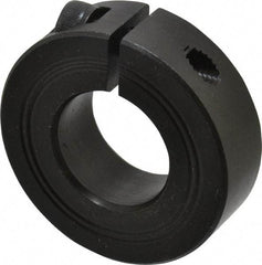 Climax Metal Products - 23mm Bore, Steel, One Piece Clamp Collar - 1-7/8" Outside Diam - Americas Industrial Supply