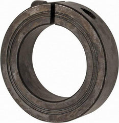 Climax Metal Products - 36mm Bore, Steel, One Piece Clamp Collar - 2-1/4" Outside Diam - Americas Industrial Supply