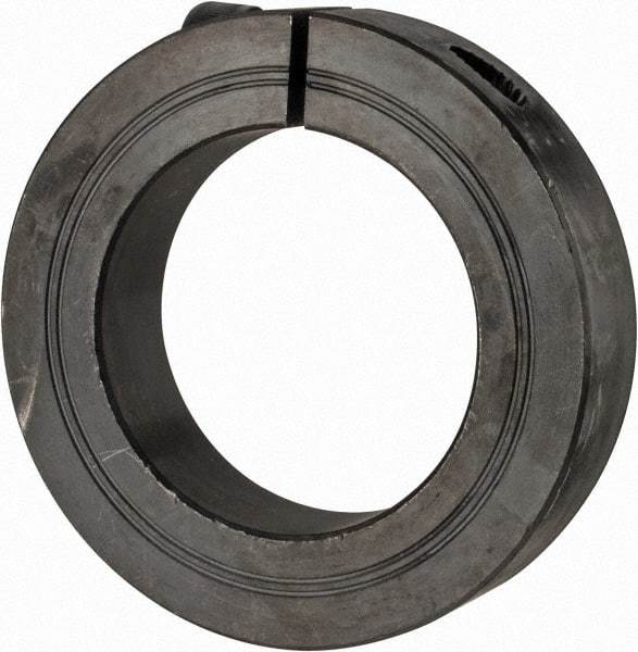 Climax Metal Products - 50mm Bore, Steel, One Piece Clamp Collar - 3-1/8" Outside Diam - Americas Industrial Supply