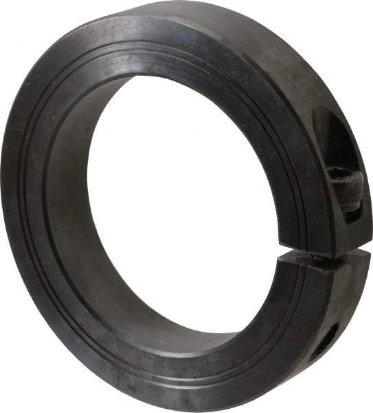 Climax Metal Products - 70mm Bore, Steel, One Piece Clamp Collar - 4" Outside Diam - Americas Industrial Supply