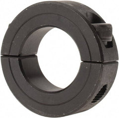 Climax Metal Products - 1" Bore, Steel, Two Piece Shaft Collar - 1-3/4" Outside Diam, 1/2" Wide - Americas Industrial Supply