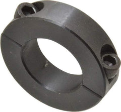 Climax Metal Products - 1-1/16" Bore, Steel, Two Piece Two Piece Split Shaft Collar - 1-7/8" Outside Diam, 1/2" Wide - Americas Industrial Supply