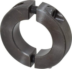 Climax Metal Products - 1-3/16" Bore, Steel, Two Piece Shaft Collar - 2-1/16" Outside Diam, 1/2" Wide - Americas Industrial Supply