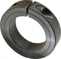 Climax Metal Products - 1-7/8" Bore, Steel, Two Piece Two Piece Split Shaft Collar - 2-7/8" Outside Diam, 11/16" Wide - Americas Industrial Supply