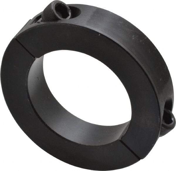 Climax Metal Products - 1-15/16" Bore, Steel, Two Piece Shaft Collar - 3" Outside Diam, 11/16" Wide - Americas Industrial Supply