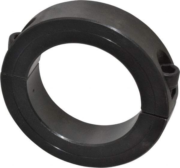 Climax Metal Products - 2-3/16" Bore, Steel, Two Piece Shaft Collar - 3-1/4" Outside Diam, 3/4" Wide - Americas Industrial Supply