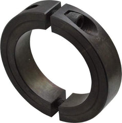 Climax Metal Products - 2-1/4" Bore, Steel, Two Piece Shaft Collar - 3-1/4" Outside Diam, 3/4" Wide - Americas Industrial Supply