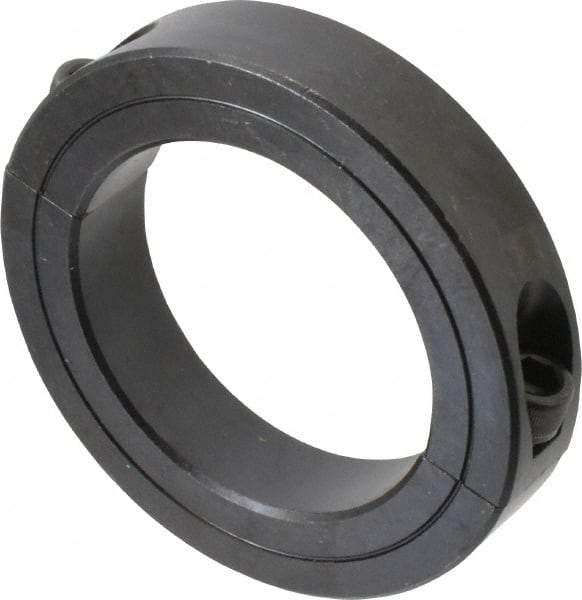 Climax Metal Products - 2-7/8" Bore, Steel, Two Piece Two Piece Split Shaft Collar - 4-1/4" Outside Diam, 7/8" Wide - Americas Industrial Supply