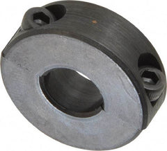 Climax Metal Products - 10mm Bore, Steel, Two Piece Shaft Collar - 1" Outside Diam - Americas Industrial Supply