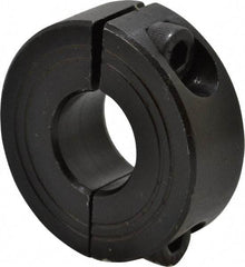 Climax Metal Products - 13mm Bore, Steel, Two Piece Shaft Collar - 1-1/4" Outside Diam - Americas Industrial Supply