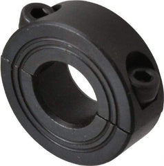 Climax Metal Products - 14mm Bore, Steel, Two Piece Shaft Collar - 1-1/4" Outside Diam - Americas Industrial Supply