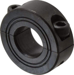 Climax Metal Products - 16mm Bore, Steel, Two Piece Shaft Collar - 1-3/8" Outside Diam - Americas Industrial Supply