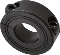 Climax Metal Products - 17mm Bore, Steel, Two Piece Shaft Collar - 1-1/2" Outside Diam - Americas Industrial Supply