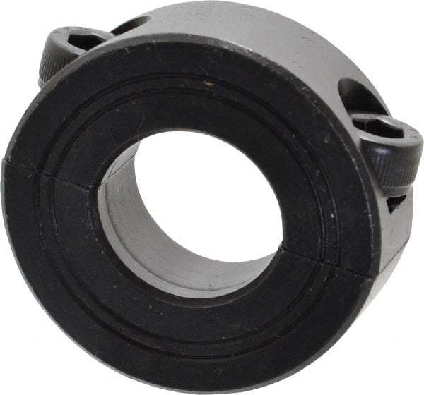 Climax Metal Products - 20mm Bore, Steel, Two Piece Shaft Collar - 1-5/8" Outside Diam - Americas Industrial Supply