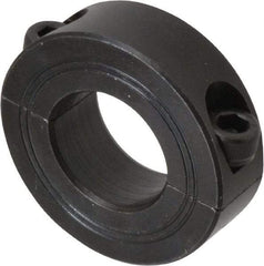 Climax Metal Products - 24mm Bore, Steel, Two Piece Shaft Collar - 1-7/8" Outside Diam - Americas Industrial Supply