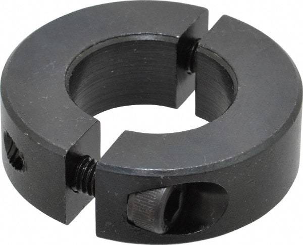 Climax Metal Products - 25mm Bore, Steel, Two Piece Shaft Collar - 1-7/8" Outside Diam - Americas Industrial Supply