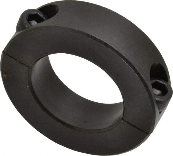 Climax Metal Products - 32mm Bore, Steel, Two Piece Shaft Collar - 2-1/8" Outside Diam - Americas Industrial Supply