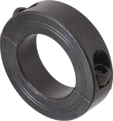 Climax Metal Products - 34mm Bore, Steel, Two Piece Shaft Collar - 2-1/4" Outside Diam - Americas Industrial Supply