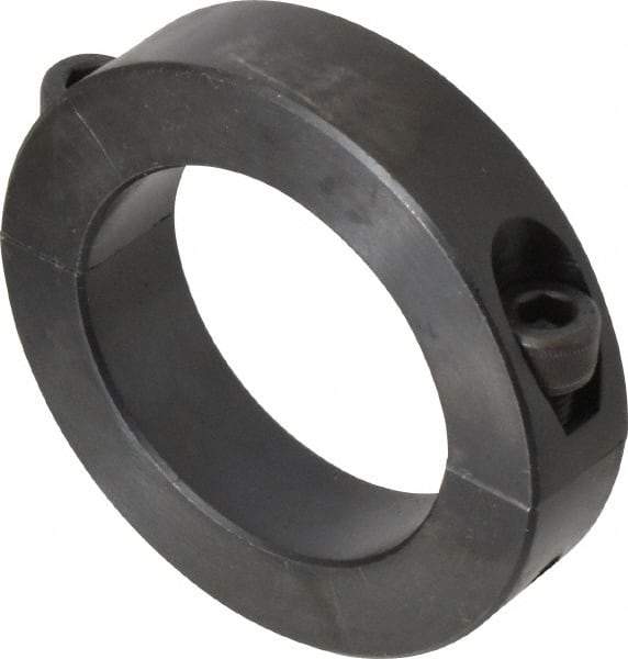 Climax Metal Products - 55mm Bore, Steel, Two Piece Shaft Collar - 3-1/4" Outside Diam - Americas Industrial Supply