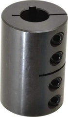 Climax Metal Products - 3/4" Inside x 1-3/4" Outside Diam, Rigid Coupling with Keyway - 2-5/8" Long x 3/16" Keyway Width - Americas Industrial Supply