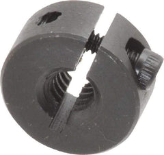 Climax Metal Products - 1/4-20 Thread, Steel, One Piece Threaded Shaft Collar - 11/16" Outside Diam, 5/16" Wide - Americas Industrial Supply