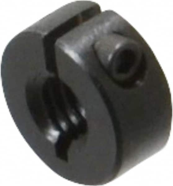 Climax Metal Products - 5/16-18 Thread, Steel, One Piece Threaded Shaft Collar - 11/16" Outside Diam, 5/16" Wide - Americas Industrial Supply