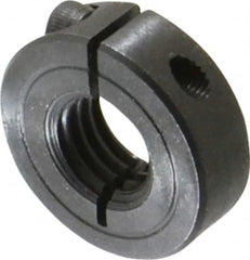 Climax Metal Products - 5/8-11 Thread, Steel, One Piece Threaded Shaft Collar - 1-5/16" Outside Diam, 7/16" Wide - Americas Industrial Supply