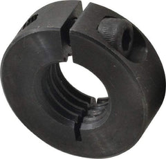 Climax Metal Products - 3/4-10 Thread, Steel, One Piece Threaded Shaft Collar - 1-1/2" Outside Diam, 1/2" Wide - Americas Industrial Supply