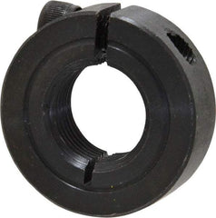 Climax Metal Products - 3/4-16 Thread, Steel, One Piece Threaded Shaft Collar - 1-1/2" Outside Diam, 1/2" Wide - Americas Industrial Supply