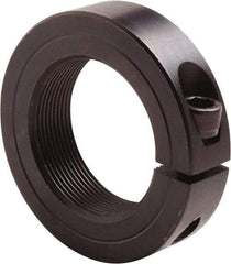 Climax Metal Products - 1-3/4-16 Thread, Steel, One Piece Threaded Shaft Collar - 2-3/4" Outside Diam, 11/16" Wide - Americas Industrial Supply