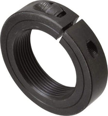 Climax Metal Products - 2-12 Thread, Steel, One Piece Threaded Shaft Collar - 3" Outside Diam, 11/16" Wide - Americas Industrial Supply