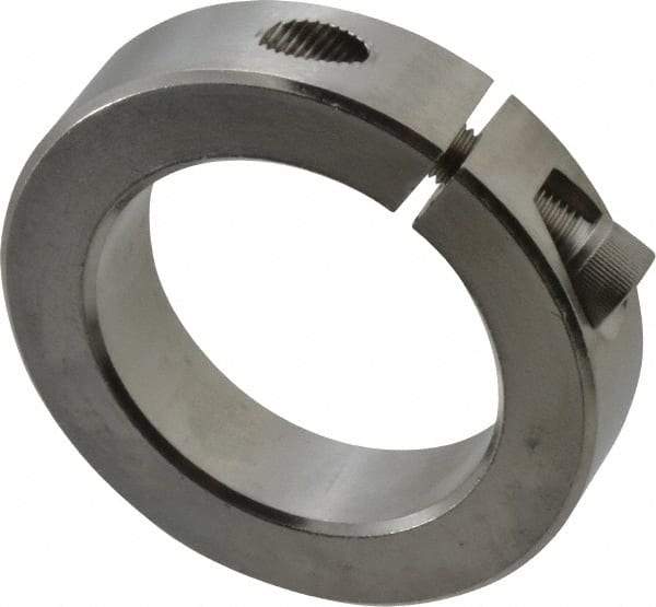 Climax Metal Products - 2" Bore, Stainless Steel, One Piece Clamp Collar - 3" Outside Diam, 11/16" Wide - Americas Industrial Supply