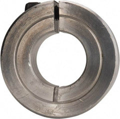 Climax Metal Products - 11/16" Bore, Aluminum, One Piece Clamping Shaft Collar - 1-1/2" Outside Diam, 1/2" Wide - Americas Industrial Supply