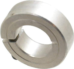 Climax Metal Products - 7/8" Bore, Aluminum, One Piece Clamp Collar - 1-5/8" Outside Diam, 1/2" Wide - Americas Industrial Supply