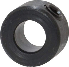 Climax Metal Products - 1/4" Bore, Steel, Set Screw Shaft Collar - 1/2" Outside Diam, 5/16" Wide - Americas Industrial Supply