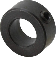 Climax Metal Products - 9/16" Bore, Steel, Set Screw Shaft Collar - 1" Outside Diam, 7/16" Wide - Americas Industrial Supply