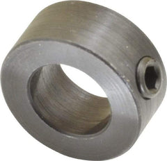 Climax Metal Products - 5/8" Bore, Steel, Set Screw Shaft Collar - 1-1/8" Outside Diam, 1/2" Wide - Americas Industrial Supply