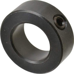 Climax Metal Products - 7/8" Bore, Steel, Set Screw Shaft Collar - 1-1/2" Outside Diam, 9/16" Wide - Americas Industrial Supply