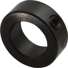 Climax Metal Products - 15/16" Bore, Steel, Set Screw Shaft Collar - 1-1/2" Outside Diam, 9/16" Wide - Americas Industrial Supply