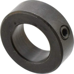 Climax Metal Products - 1-3/16" Bore, Steel, Set Screw Shaft Collar - 2" Outside Diam, 11/16" Wide - Americas Industrial Supply