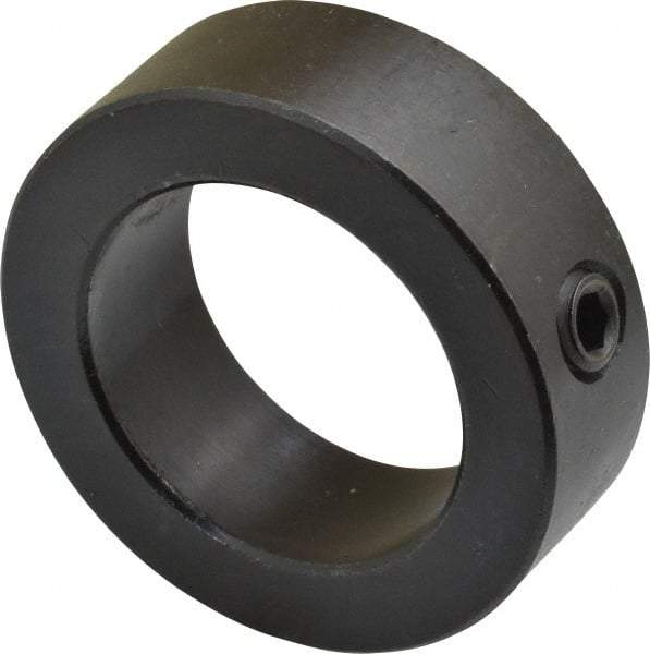 Climax Metal Products - 1-1/2" Bore, Steel, Set Screw Shaft Collar - 2-1/4" Outside Diam, 3/4" Wide - Americas Industrial Supply